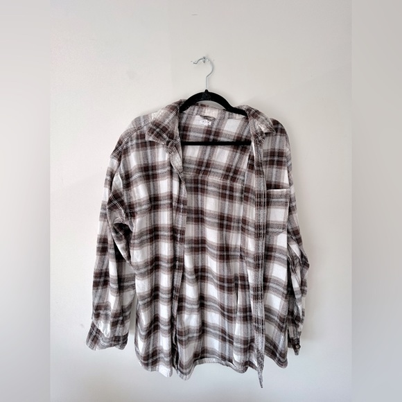 Brown pattern flannel - Picture 1 of 2